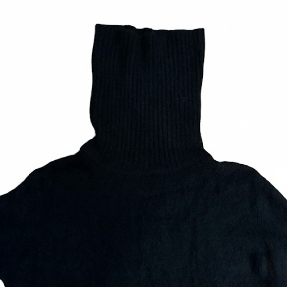 100% Cashmere Black Turtleneck Sweater Isaac Mizrahi S - Picture 4 of 7